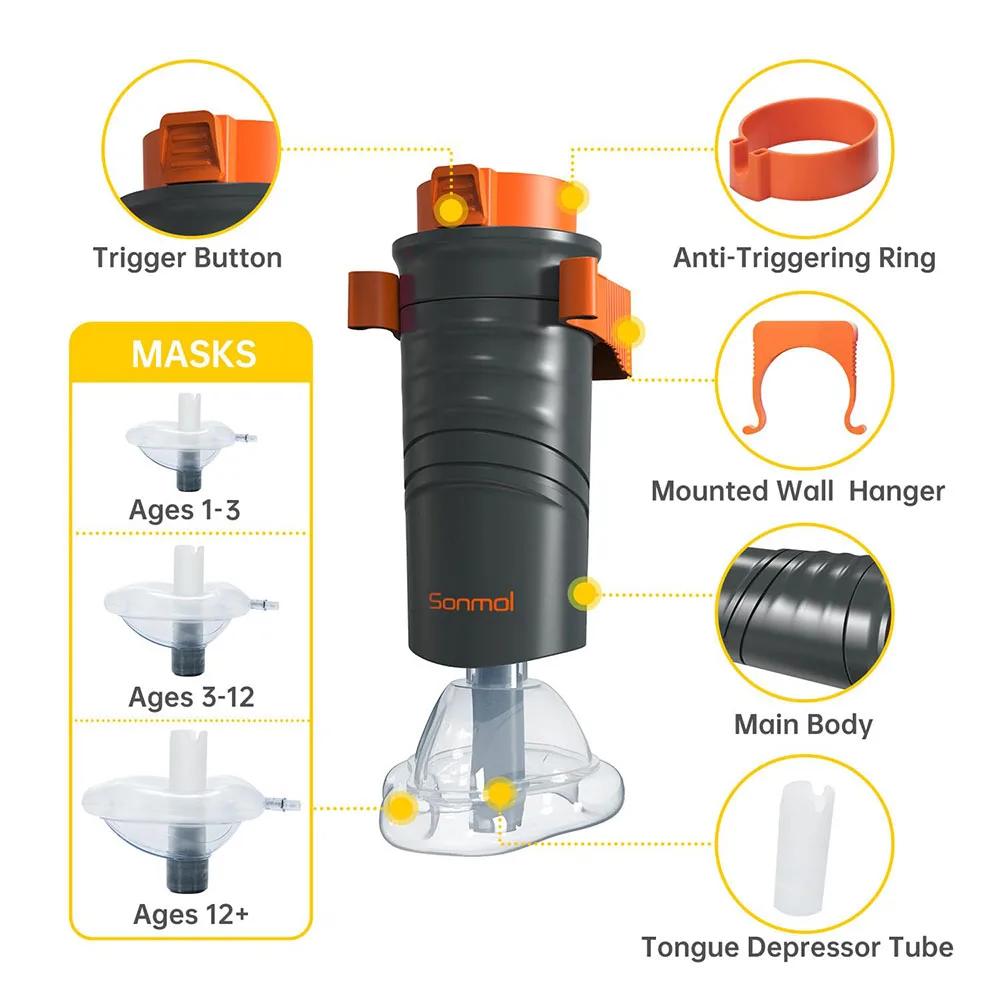 Dispositivo de resgate anti-asfixia de primeiros socorros automático para adultos e crianças com 3 tamanhos diferentes máscaras kit de emergência de assistência para vias aéreas em casa - Image 1