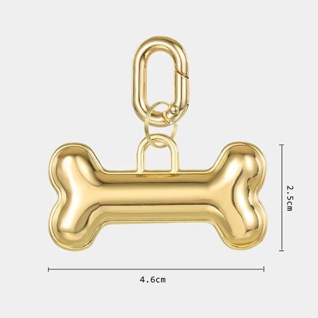 Tag de Identificação Personalizada para Pets com Gravação Livre - Coleira Antiperda para Cães e Gatos