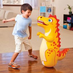 Crianças adulto tumbler boxe inflável saco de pancadas meninos dinossauro esporte brinquedos crianças atividade ao ar livre jogo presente - Image 1