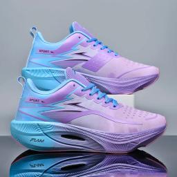Sapatos esportivos masculinos ultra-leve rebote tênis masculino placa de carbono maratona tênis de corrida absorção de choque sapatos de treinamento de atletismo - Image 1