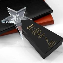 Cristal troféu presente celebração personalizada de cinco pontas Star Championship competição empregado reunião lembrança criativo troféu, 1Pc - Image 5