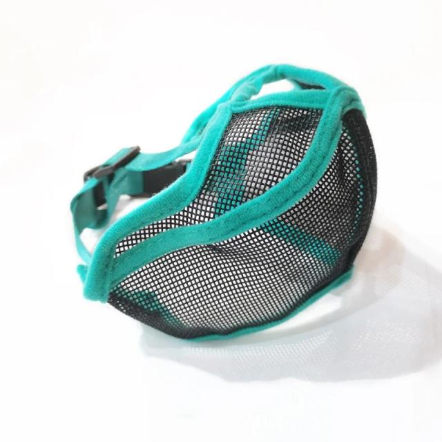 Máscara Ajustável de Malha Respirável para Pets - Anti-Latido para Buldogues Franceses e Pugs com Focinho Curto pro 1