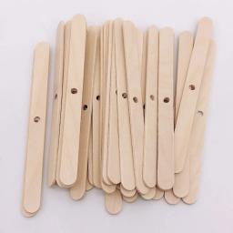 De madeira Fixo Handmade Vela Fazendo Conjunto, Pavio Colorido, Fio De Algodão, Wax Wick, Arco-íris, Suporte, Suporte De Linha, 50Pcs - Image 5