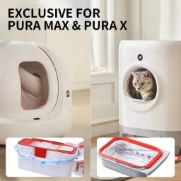 Pet Litter Box for Self Cleaning, Saco de lixo de substituição, Recipiente portátil de resíduos Cat - Image 2