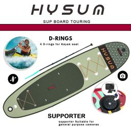 Prancha inflável de dupla camada para homens e mulheres, placa portátil Sap Mountain, Fold Surf, mochila, trela, SUP, deck, surf unisex - Image 4