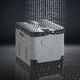 Potty dobrável portátil para acampamento ao ar livre, adultos e crianças assento com tampa, banheiro reutilizável para piquenique, viagem de carro - Image 2