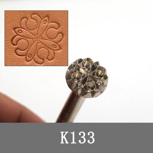Kit Completo de Estampagem de Couro com Soco de Metal e Carimbo de Cera para Artesanato Personalizado
