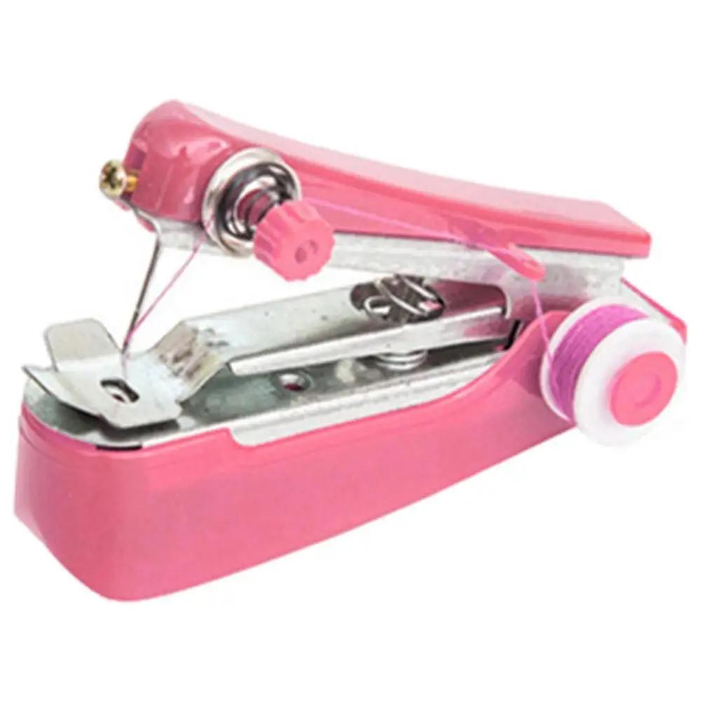 Mini máquinas de costura portáteis para bordados, ferramentas manuais, acessórios manuais, roupas úteis - Image 1