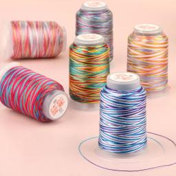 Fio Colorido Arco-íris para Costura, Suprimentos Artesanais, Linha de Bordado, Fazer Jóias, Acessórios de Vestuário DIY, 0.2mm, 3 Vertentes - Image 4