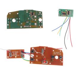 Circuito de Controle Remoto PCB Transmissor e Receptor, Placa Parte com Antena, Sistema de Rádio, RC Car Acessórios, 2.4G, 4CH, 1Set - Image 4