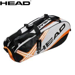 Saco De Raquetes De Tênis De Cabeça, Mochila De Grande Capacidade, Badminton Gymbag, Saco De Raquete De Squash com Sapatos Separados, 3-6 Peças - Image 1