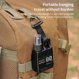 Bomba de garrafa de spray com fivela, portátil, garrafa de spray de viagem para acampamento ao ar livre, recipiente cosmético, álcool, perfume, recarregável - Image 4