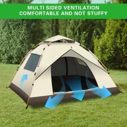 Barraca de acampamento dobrável ao ar livre portátil à prova dwaterproof água automática fácil configuração tenda para acampamento praia piquenique churrasco - Image 1