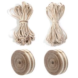 Fita De Tecido De Serapilheira De Linho, Artesanato De Macramé, Webbing De Linho, Decoração De Casamento, Caixa De Presentes, Bouquet Bow, Embalagem De Coisas, 5 m, 10m - Image 5