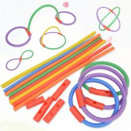 Macarrão De Piscina De Espuma Sólida Colorida Flexível, auxílio De Flutuador De água De Natação, Woggle Noodles - Image 3