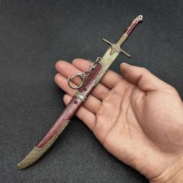 Íris Espada Modelo Samurai, Modelos de Armas Periféricas, Artesanato Ornamento, Caça Selvagem, Filme Medieval, Chaveiros, 22cm - Image 2