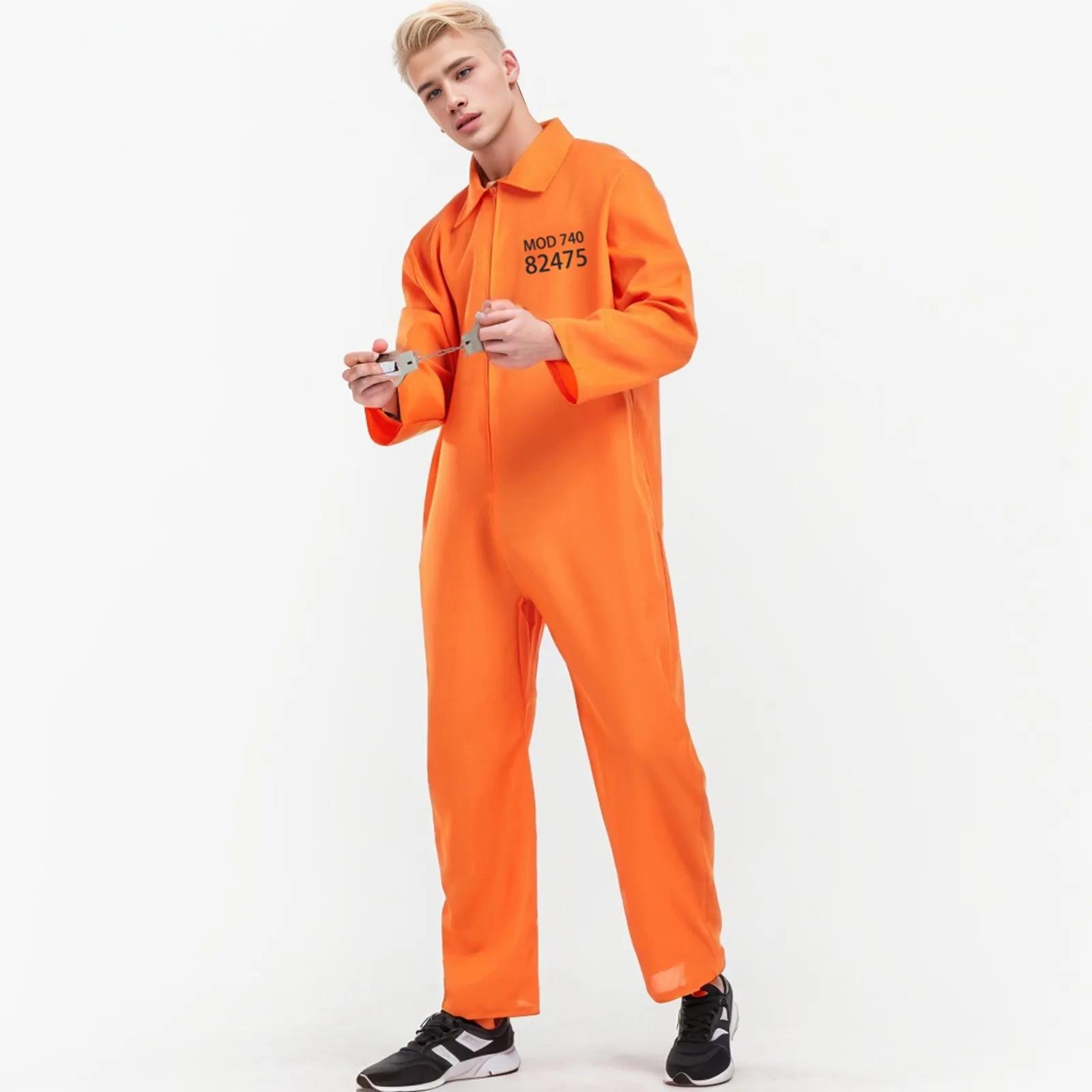 Macacão de manga comprida com carta impressa para adultos e crianças, roupa cosplay unisex para role play party - Image 1