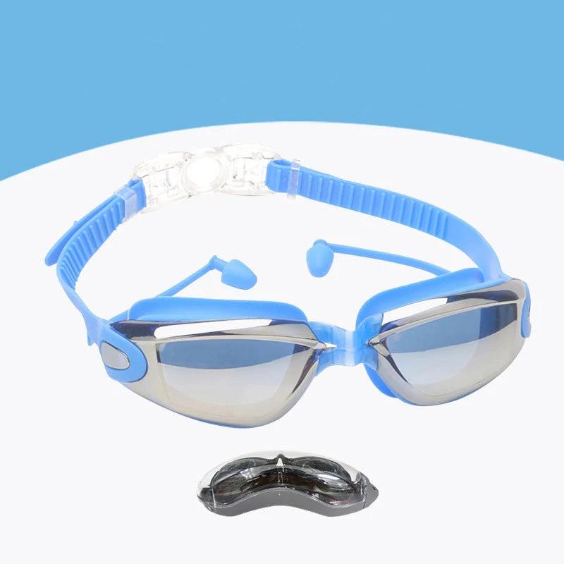 Óculos de natação para homens e mulheres, óculos de natação antiembaçante, proteção uv, à prova d'água, silicone ajustável, adultos, piscina, mergulho - Image 1