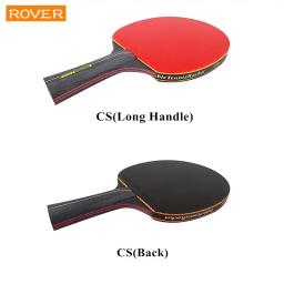 Conjunto de raquete de tênis de mesa profissional Ping Pong, espinhas em borracha, alta qualidade, lâmina Bat Paddle com saco, 6 estrelas, 2pcs - Image 4