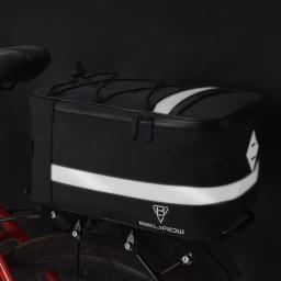 À prova d'água Bicicleta Carrier Bag, Traseiro Rack, Bicicleta Trunk Bag, Bagagem Box, Back Seat, Bolsa de Viagem, 8L, 15L - Image 4