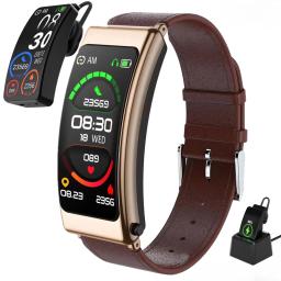 K13 Bluetooth Headset Pulseira Banda Inteligente para Homens e Mulheres, Pedômetro Pulseira, Freqüência Cardíaca, Rastreador De Fitness, Relógio De Esportes, Conversa - Image 1