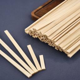 Fatia de passador de bambu plana para artesanato e modelismo, materiais para móveis bricolage, durável, modelo de construção, ferramenta para madeira, 5-40cm - Image 1