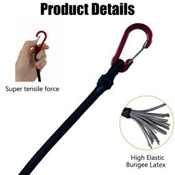 Cabo de Bungee Heavy Duty Elastic Tie Strap, Mosquetão de corda, Ganchos, Caiaque, Ciclismo, Bagagem, Cordas de embalagem - Image 5