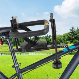 Assento infantil para ciclismo, assento de liga frontal preto, acessórios de ciclismo portátil, assento infantil para crianças de 2 anos a - Image 3