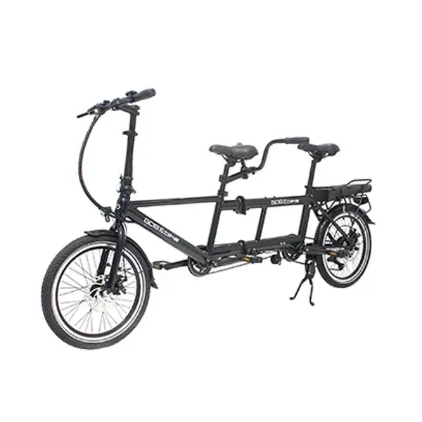 Bicicleta elétrica dobrável com bateria oculta, ebike para família, 2 pessoas, bicicletas em tandem pedal para adultos - Image 1