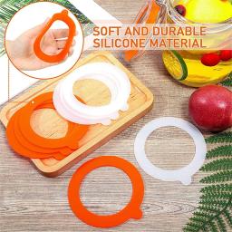 5PCS Silicone Substituição Junta Hermético Borracha Selos Anéis À Prova de Vazamento Canning Seals Para Vidro Clip Top Frascos Recipientes De Armazenamento - Image 6