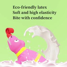 Látex Squeaky língua brinquedo para animais de estimação, dentes limpos, crocodilo, aperto vocal, divertido, alívio do estresse, gatos e cães suprimentos, novo - Image 3