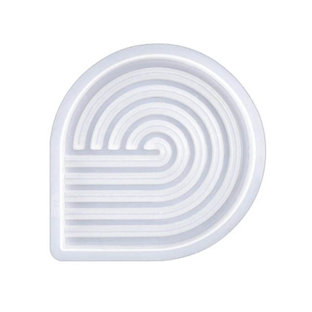 Molde de Silicone para Forma de Bandeja DIY em Gesso, Concreto e Resina - Perfeito para Artesanato e Decoração de Casa