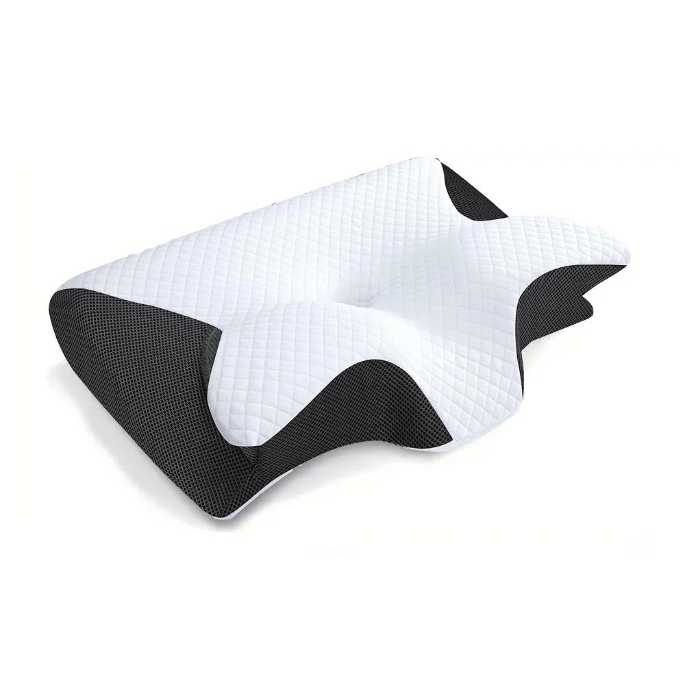 Borboleta-como memória espuma travesseiro, rebote lento, memória espuma, cervical, ortopédico, cama de massagem - Image 1