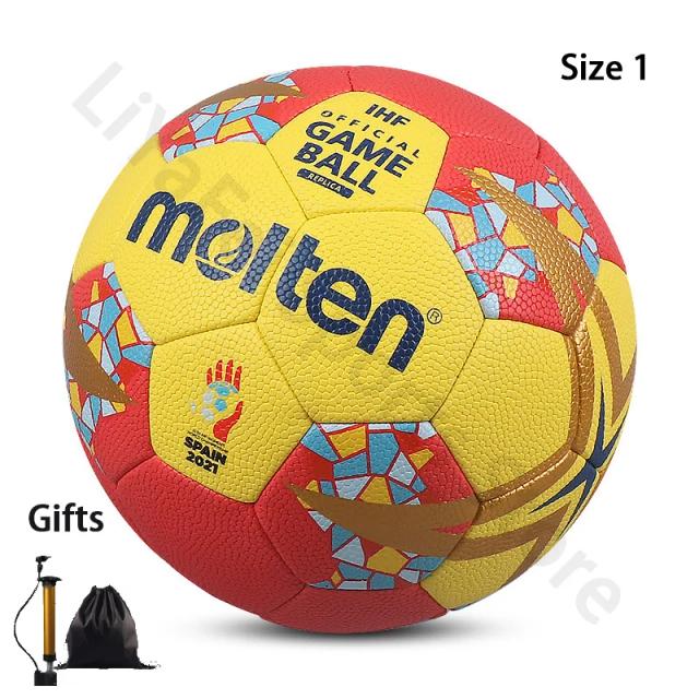 Molten Handebol Oficial para Adolescentes e Mulheres - Treinamento de Partidas, Tamanhos 0, 1, 2, 3, Brindes Inclusos, Modelo HX3400-W1S