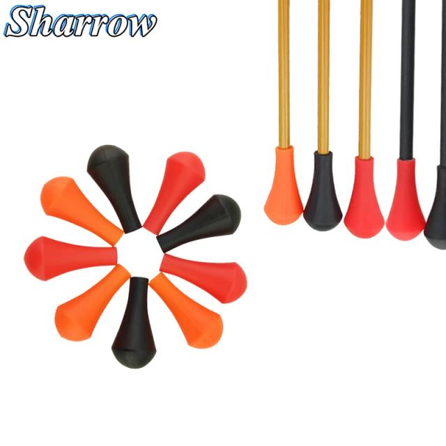 Borracha Macia para Ponta de Flecha - Broadheads Seguros e Práticos para Tiro com Dicas de Identificação - Disponível em Conjuntos de 12, 24 e 50 Pcs em 6mm e 8mm