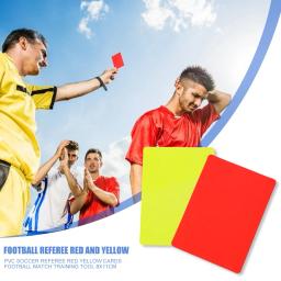 Futebol Árbitro Cards Kit, Cartão Vermelho e Cartão Amarelo Ferramenta, Equipamento de Sobrevivência ao Ar Livre, Suprimentos de Futebol, 2-100Pcs - Image 5