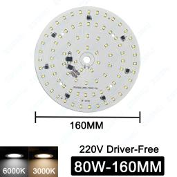 Led 3w 5 7 9 12 15 18 24 40 80 100 lâmpada smd2835 fonte de luz lâmpada de críquete ac 220v led downlight chip spotlight - Image 5