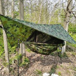 Rede de acampamento ao ar livre portátil 1-2 pessoa ir balanço com mosquiteiro pendurado cama ultraleve turista dormir rede - Image 1