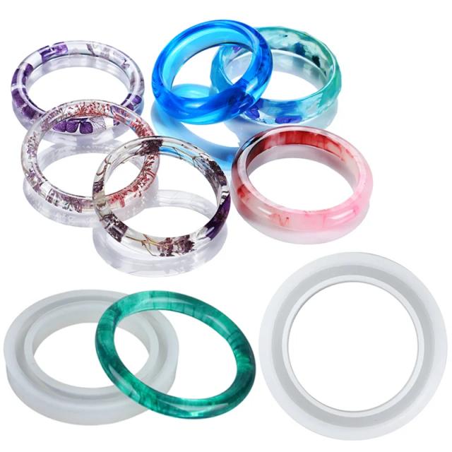 Molde de Silicone Artesanal para Pulseiras em Resina Epóxi - DIY de Joias e Artesanato