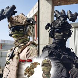 Capacete tático com óculos de visão noturna, modelo, suporte NVG, óculos para Airsoft Paintball, jogos de guerra, caça, etc. - Image 1