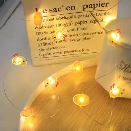 Luzes LED para decoração de Páscoa, coelho cenoura, luz de fadas, presentes para casa, favor de festa, coelho, novo - Image 3