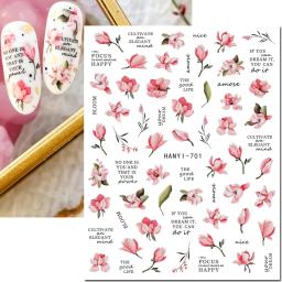 3d adesivos para nail art, adesivos com design de frutas, peônia, magnólia, flores, sliders adesivos, rosa, decoração para manicure, primavera - Image 6