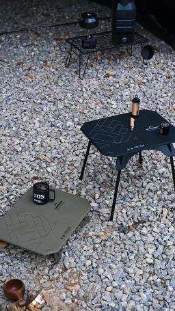 ShineTrip Mesa dobrável de dupla finalidade para exterior, mesa de acampamento portátil para piquenique, barraca, mesa montada em carro - Image 2