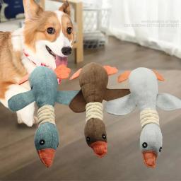 Goose Squeaky Stuffed Plush Animals, Brinquedos de Treinamento para Chewers Agressivos, Cão e Gato, Raça Pequena, Decoração da Casa, 1 PC - Image 2