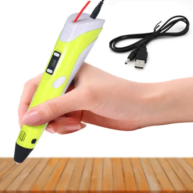 Caneta 3D para Crianças com Tela LCD - Brinquedo Criativo e Presente Ideal de Aniversário