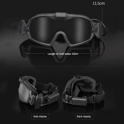 Óculos para esportes ao ar livre com lente transparente Óculos de Airsoft Paintball com micro ventilador Proteção ocular resistente a riscos para caça - Image 6