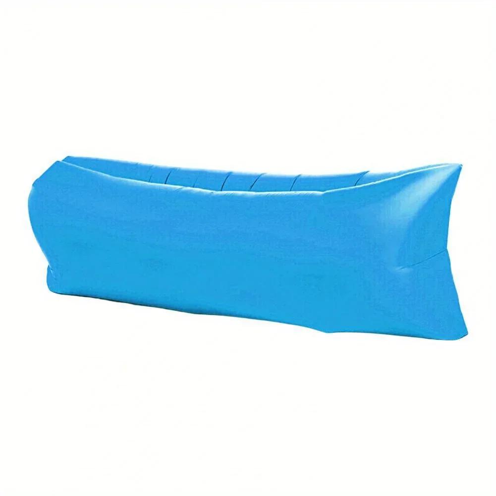 1 pçs ar preguiçoso sofá inflável saco portátil acampamento sofá colchão festival de música reclinável inflável preguiçoso sofá com bolsa, porta