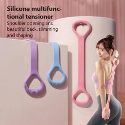 Figura 8 faixa de resistência fitness braço volta treinamento cordas elásticas exercício elástico para yoga pilates alongamento ginásio elástico - Image 3