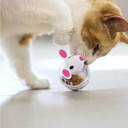 Brinquedo plástico do distribuidor do alimento para o gato, copo do alimento dos ratos, bola interativa, alimentador do alimento, interessante, interessante - Image 6