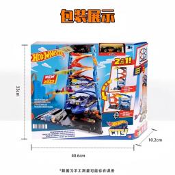 Em estoque roda quente cidade super transformação estacionamento 2-em-1 conjunto de pista carro das crianças brinquedo hkx43 brinquedo pista carro presentes do feriado - Image 5